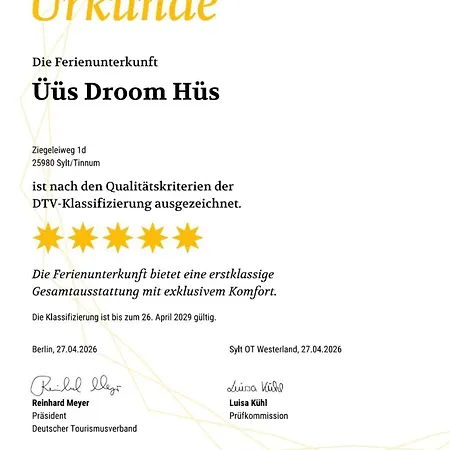 Prázdninový dům Hausteil Ueues Droom Hues, Tinnum,